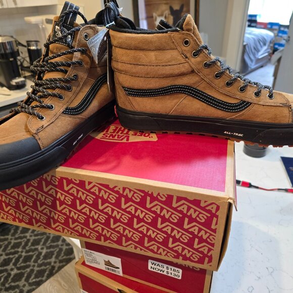 VANS SK8-Hi MTE-2 Dachshund Brown Black Sneaker Boots VN0A5HZZFW6 Mens Sz 12 NEW - Picture 3 of 16